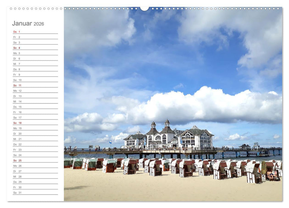 Fehmarn, Rügen und Usedom - Impressionen von den drei großen Ostseeinseln (CALVENDO Premium Wandkalender 2026)