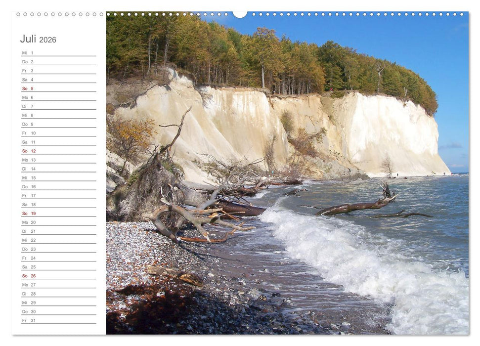 Fehmarn, Rügen und Usedom - Impressionen von den drei großen Ostseeinseln (CALVENDO Premium Wandkalender 2026)