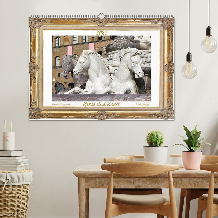 Pferde sind Kunst - horizontal (CALVENDO Wandkalender 2026)
