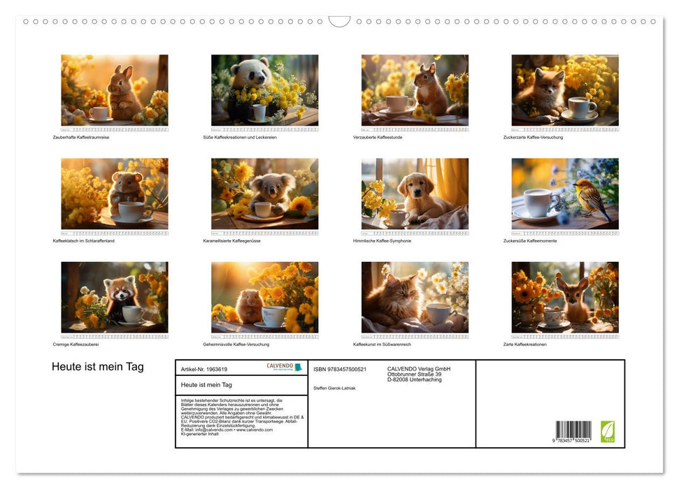 Heute ist mein Tag (CALVENDO Wandkalender 2026)