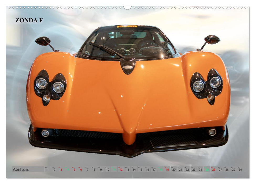 Pagani italienische Automobilkunst (CALVENDO Premium Wandkalender 2026)