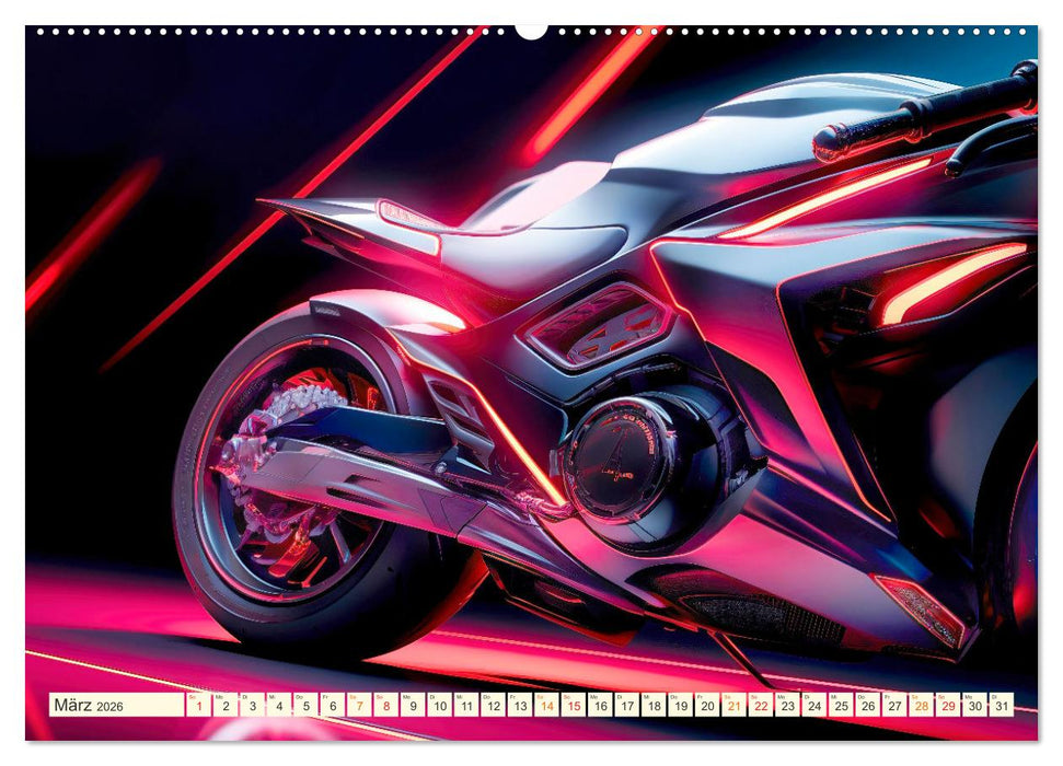 Blickpunkt Motorrad Schönheit im Design (CALVENDO Wandkalender 2026)