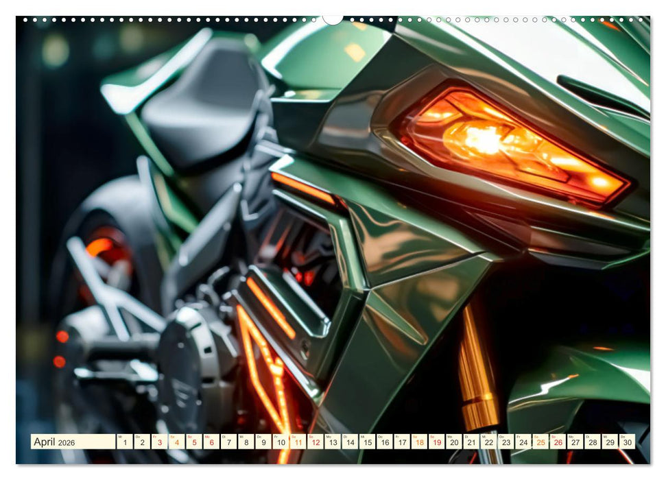 Blickpunkt Motorrad Schönheit im Design (CALVENDO Wandkalender 2026)