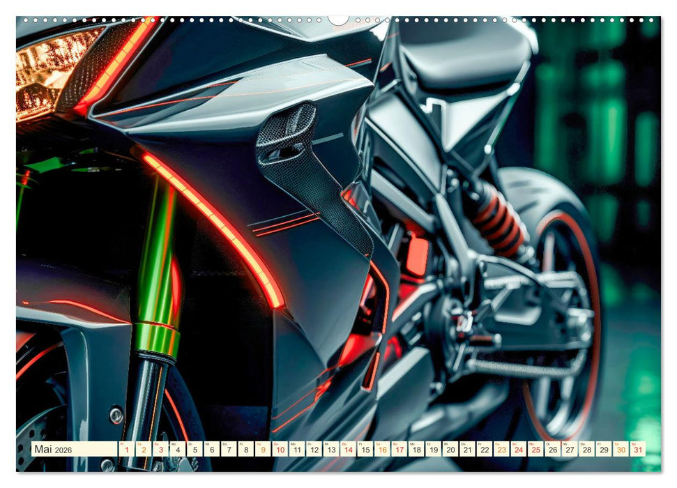 Blickpunkt Motorrad Schönheit im Design (CALVENDO Wandkalender 2026)