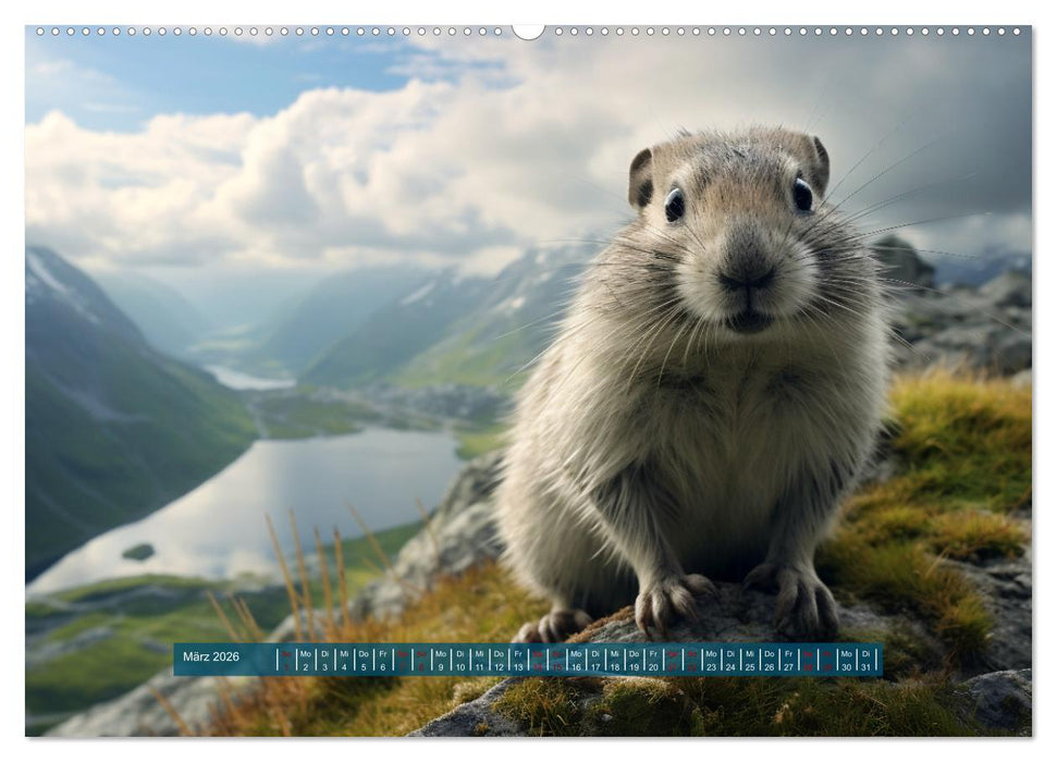 Nach Art der Lemminge (CALVENDO Premium Wandkalender 2026)