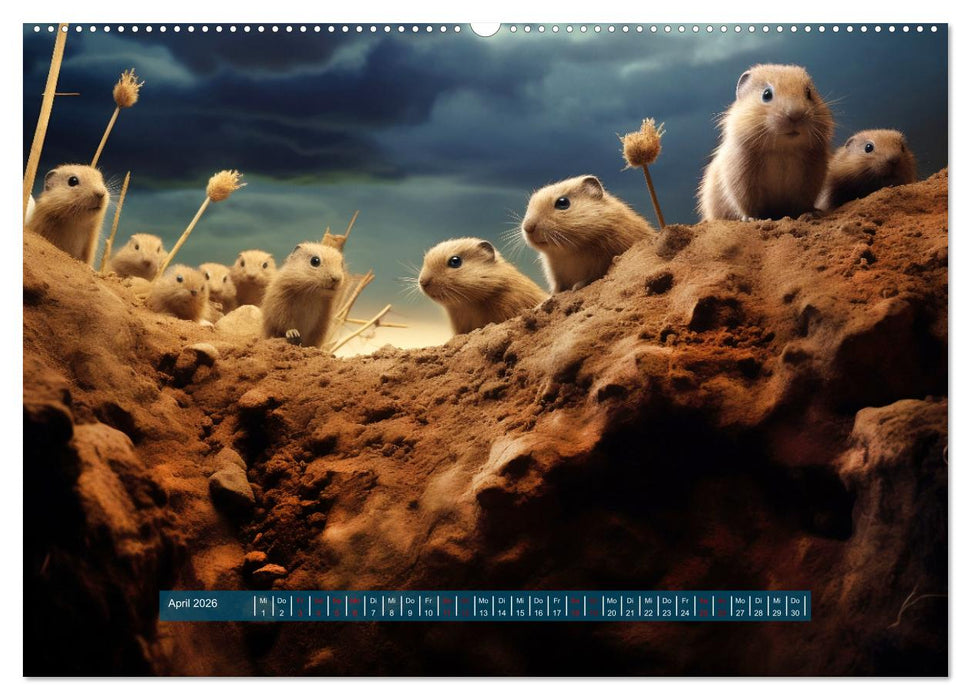 Nach Art der Lemminge (CALVENDO Premium Wandkalender 2026)