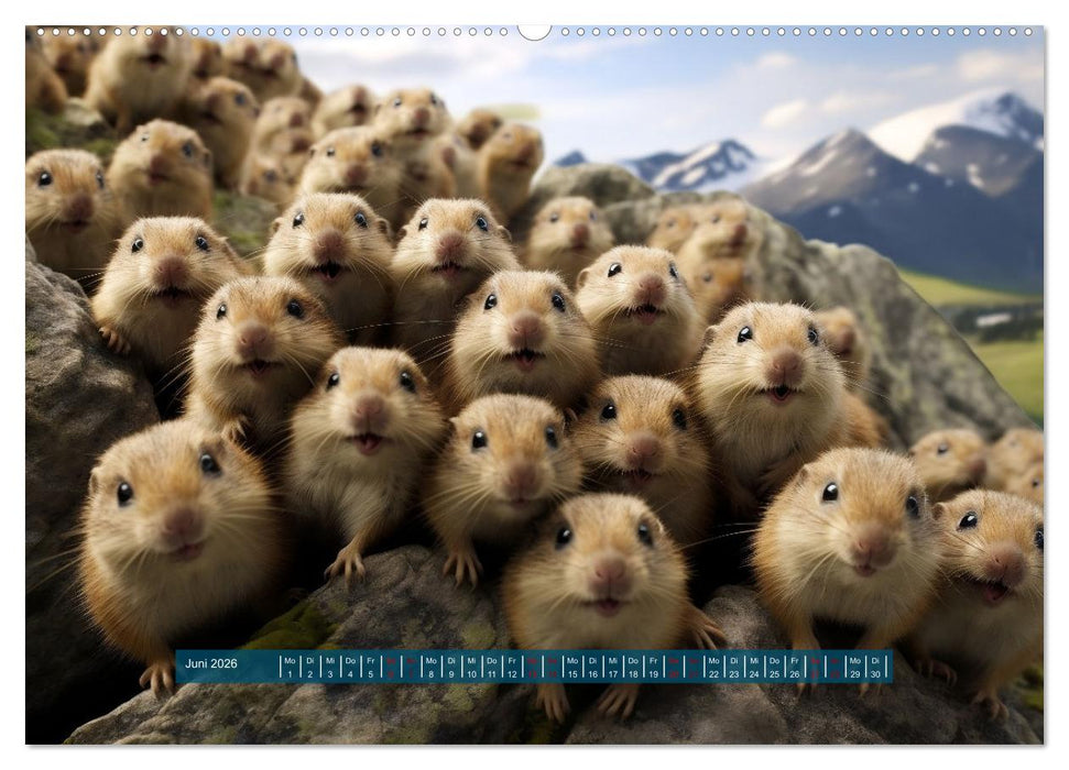Nach Art der Lemminge (CALVENDO Premium Wandkalender 2026)
