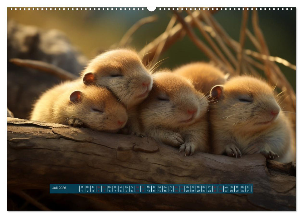 Nach Art der Lemminge (CALVENDO Premium Wandkalender 2026)