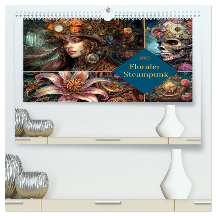 Floraler Steampunk (CALVENDO Premium Wandkalender 2026)
