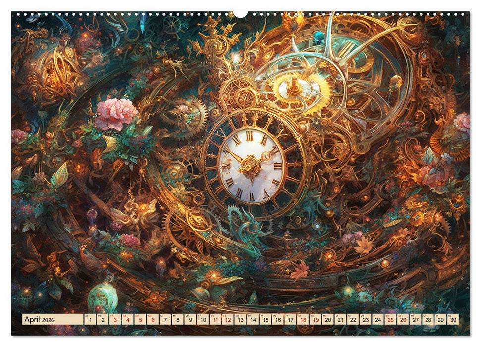 Floraler Steampunk (CALVENDO Premium Wandkalender 2026)