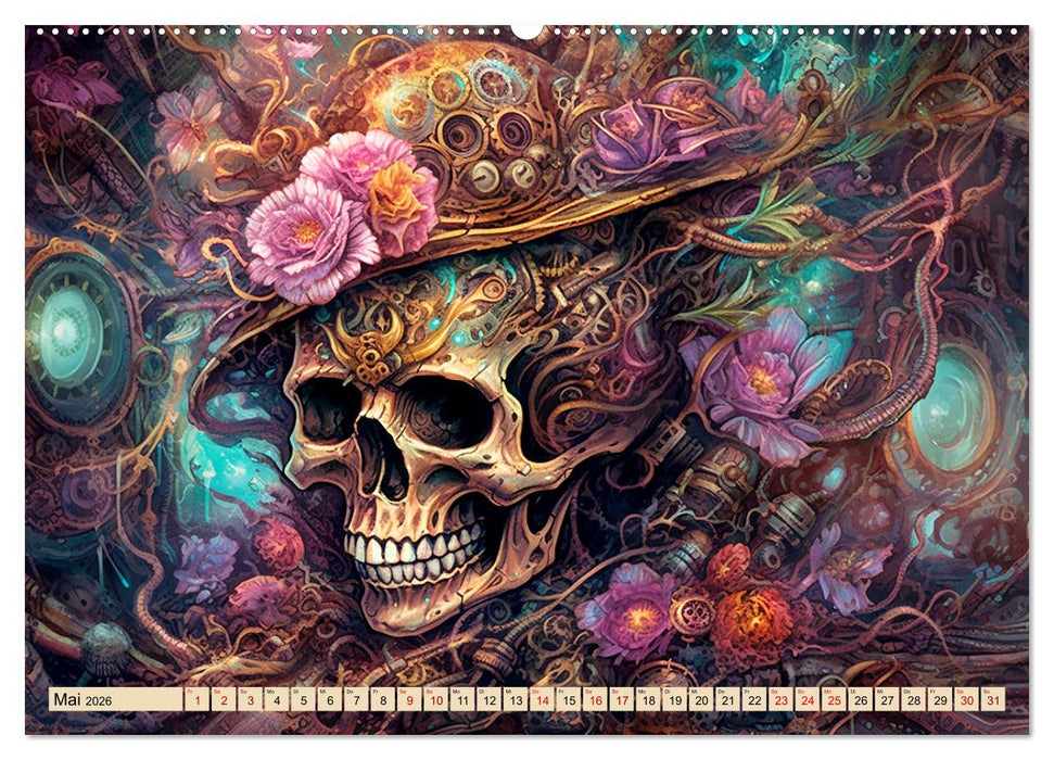 Floraler Steampunk (CALVENDO Premium Wandkalender 2026)