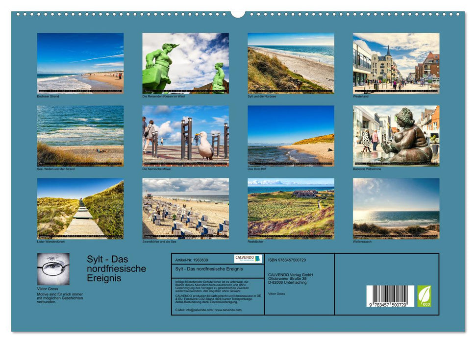 Sylt - Das nordfriesische Ereignis (CALVENDO Premium Wandkalender 2026)