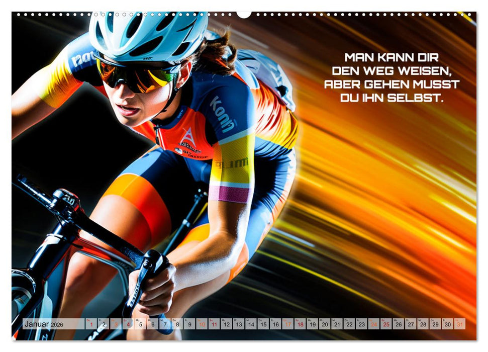Rennrad und Motivation (CALVENDO Premium Wandkalender 2026)