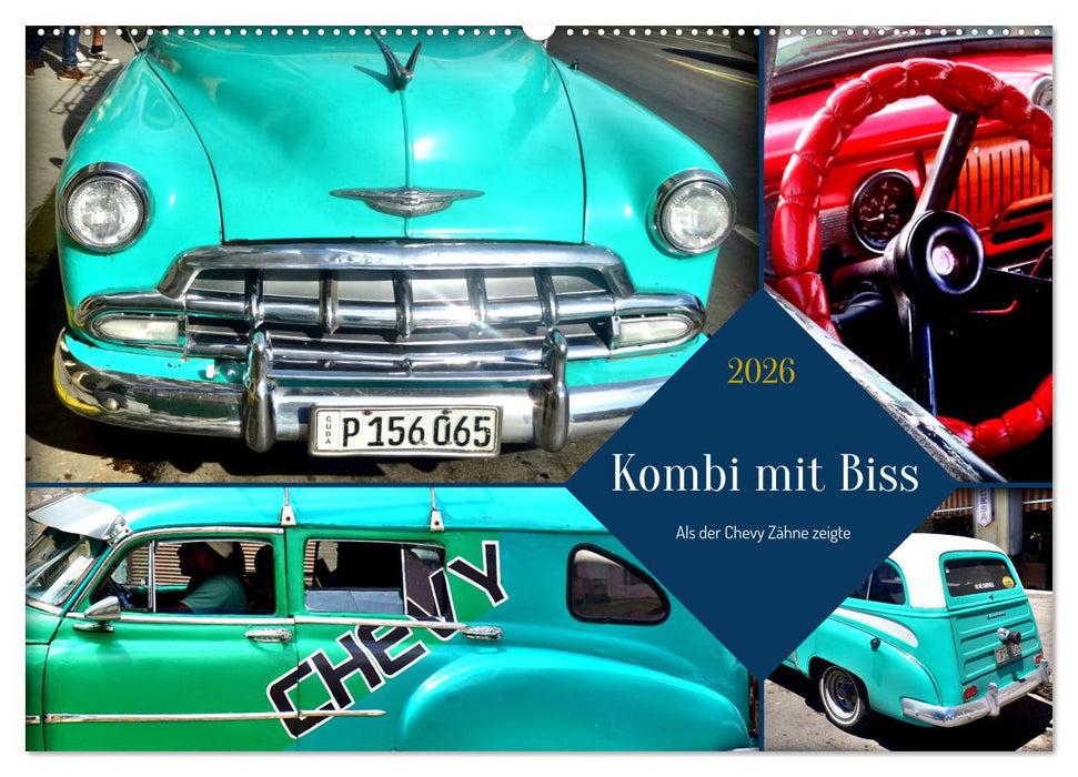 Kombi mit Biss - Als der Chevy Zähne zeigte (CALVENDO Wandkalender 2026)