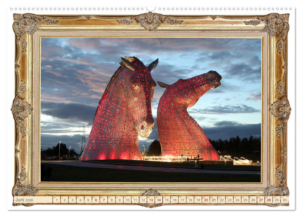 Pferde sind Kunst - horizontal (CALVENDO Premium Wandkalender 2026)