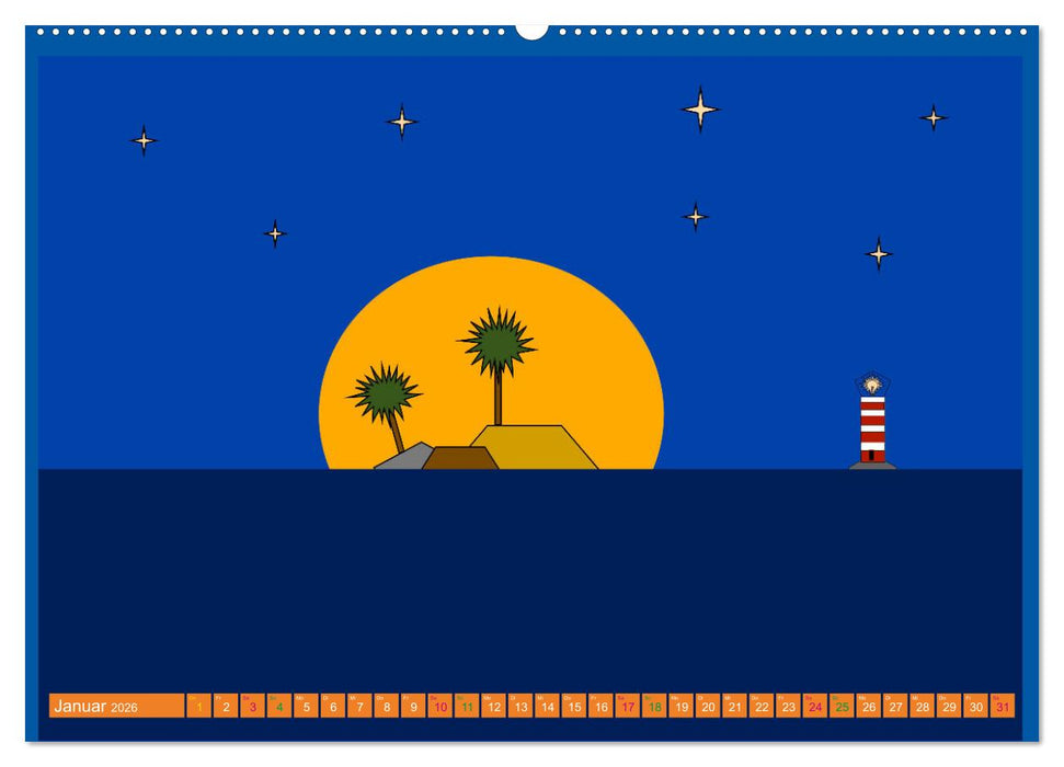 Inseln in der Südsee (CALVENDO Premium Wandkalender 2026)