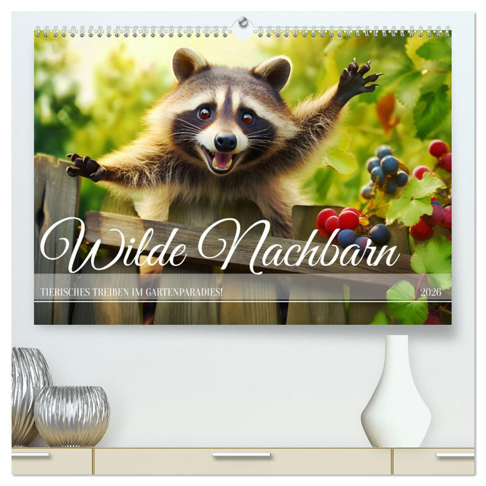 Wilde Nachbarn - Tierisches Treiben im Gartenparadies! (CALVENDO Premium Wandkalender 2026)