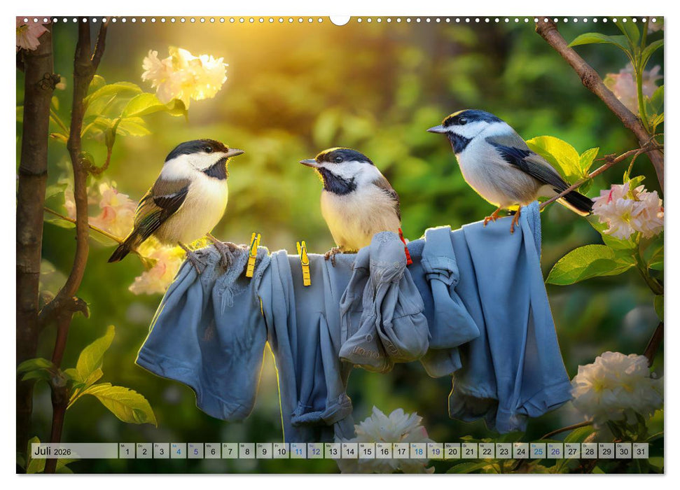 Wilde Nachbarn - Tierisches Treiben im Gartenparadies! (CALVENDO Premium Wandkalender 2026)