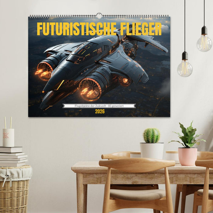 Futuristische Flieger (CALVENDO Wandkalender 2026)