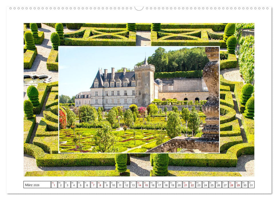 Schlösser der Loire - Romantik Pur (CALVENDO Wandkalender 2026)