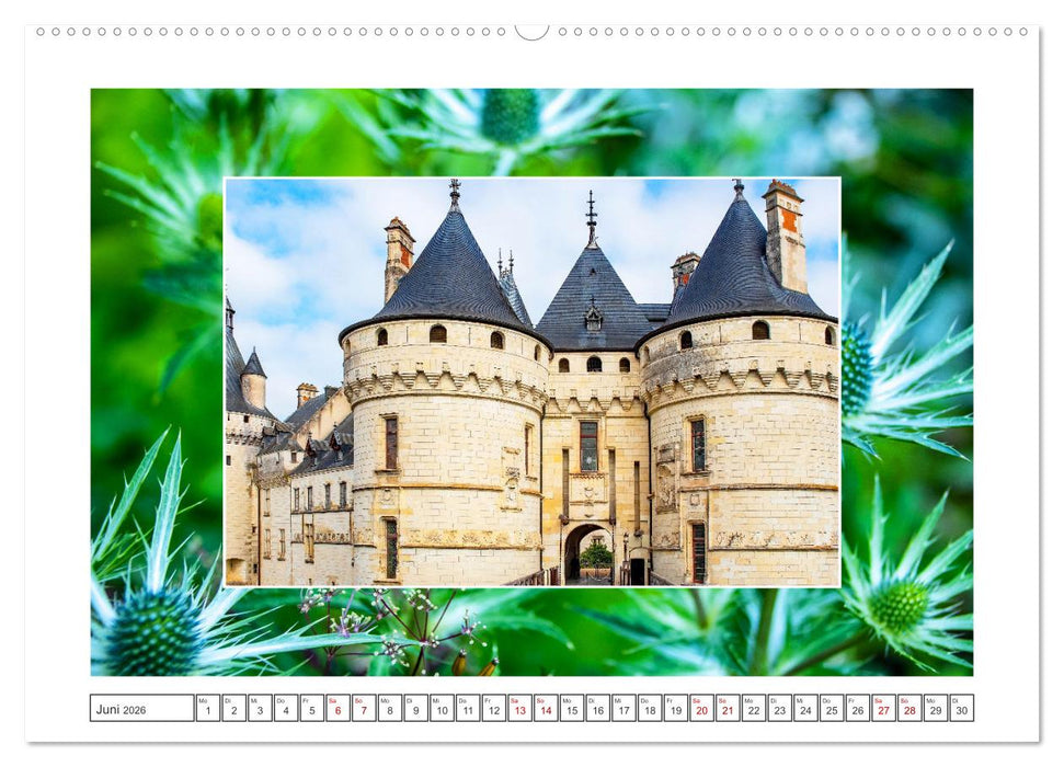 Schlösser der Loire - Romantik Pur (CALVENDO Wandkalender 2026)