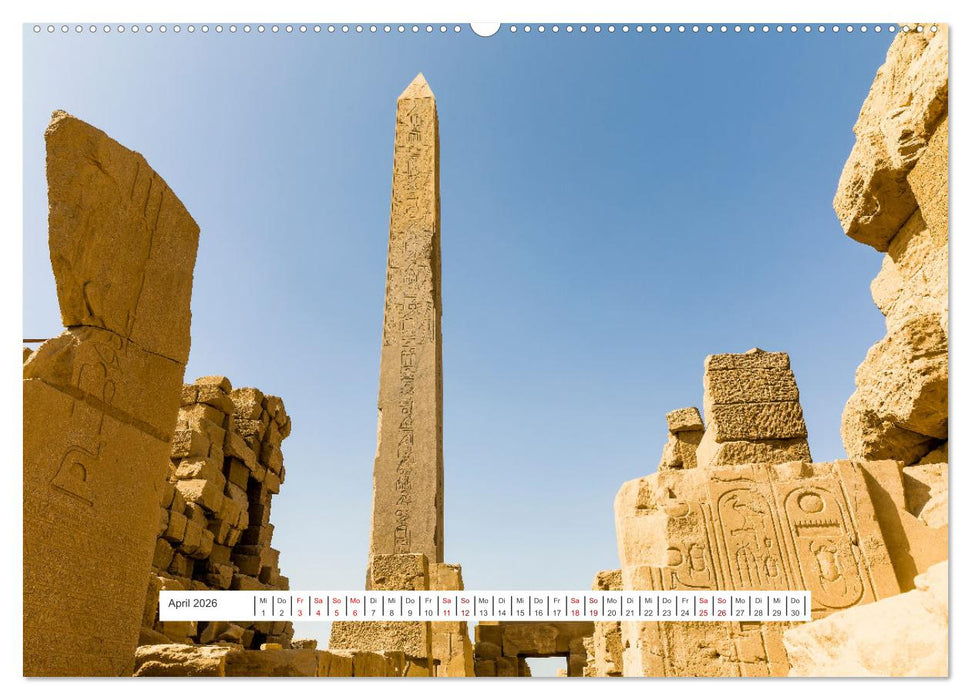 Bauwerke der Pharaonen (CALVENDO Wandkalender 2026)