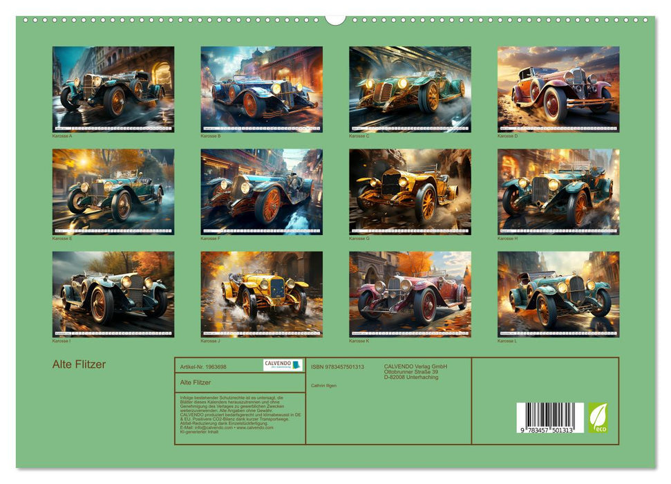 Alte Flitzer (CALVENDO Premium Wandkalender 2026)
