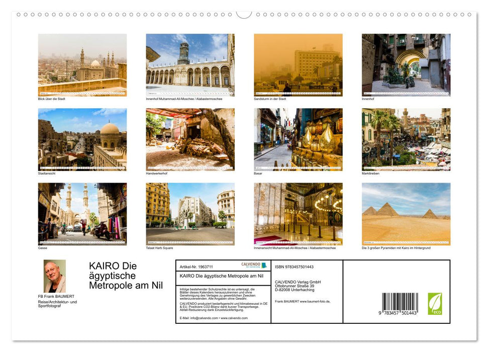 KAIRO Die ägyptische Metropole am Nil (CALVENDO Premium Wandkalender 2026)