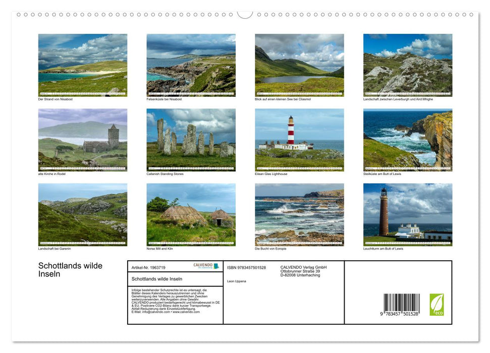 Schottlands wilde Inseln (CALVENDO Premium Wandkalender 2026)