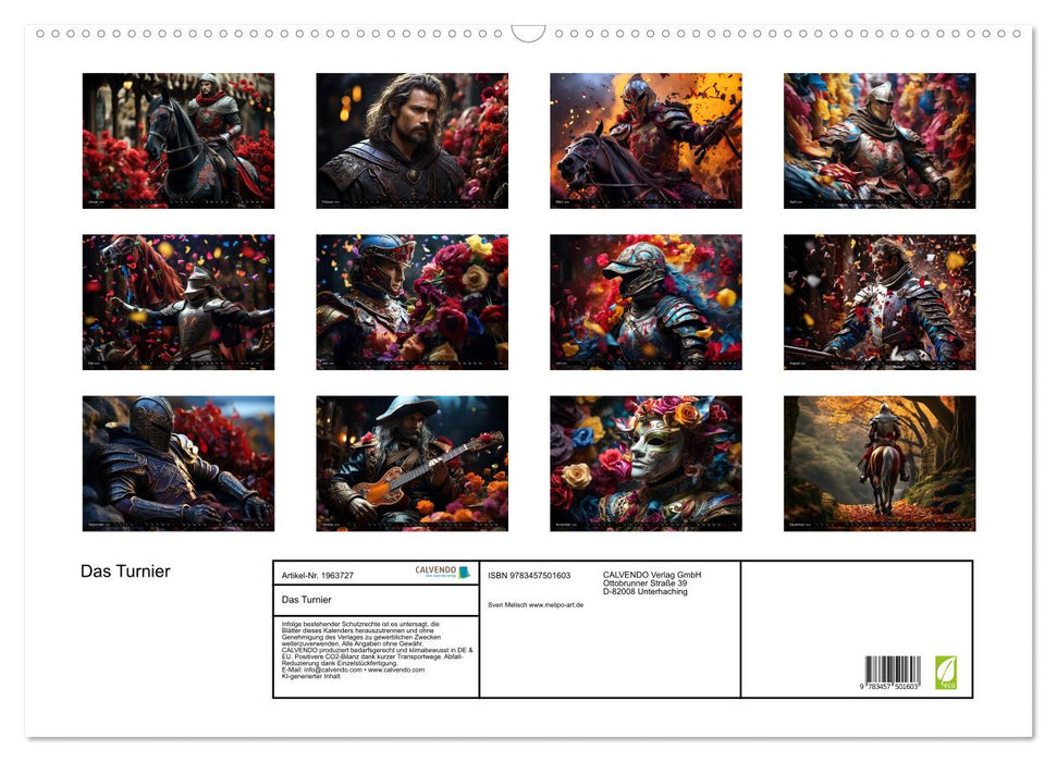 Das Turnier (CALVENDO Wandkalender 2026)
