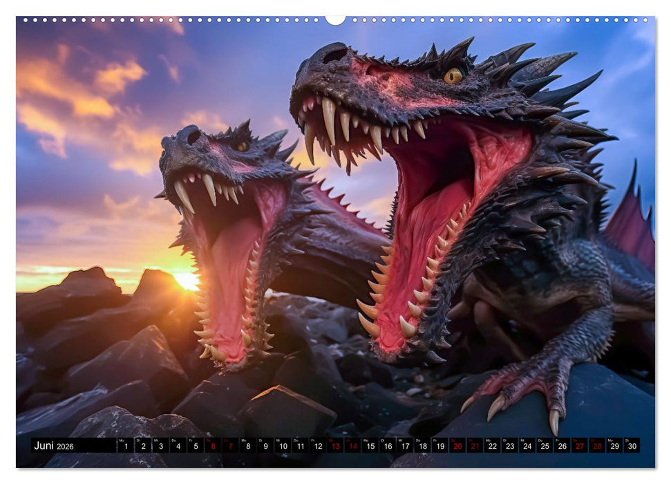 Drachenkrieger (CALVENDO Wandkalender 2026)