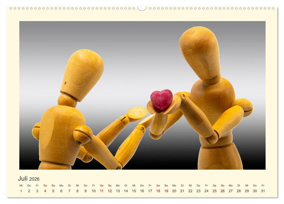 Das schönste Jahr, das Jahr der LIEBE (CALVENDO Premium Wandkalender 2026)