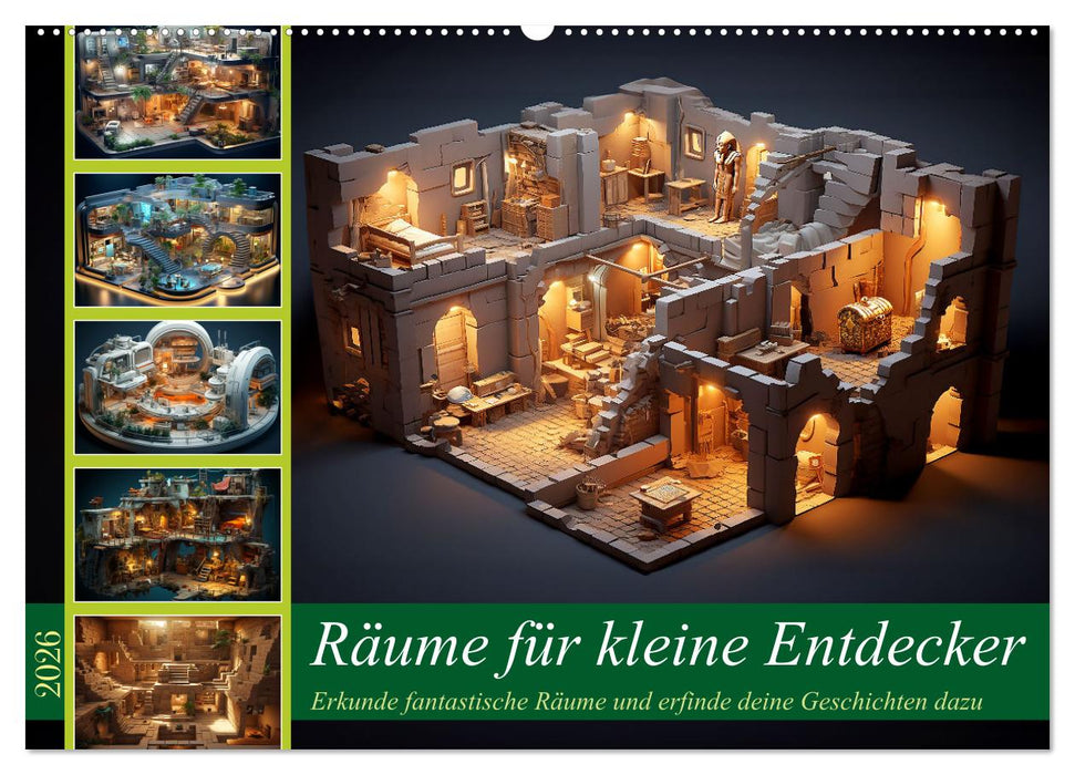 Räume für kleine Entdecker (CALVENDO Wandkalender 2026)