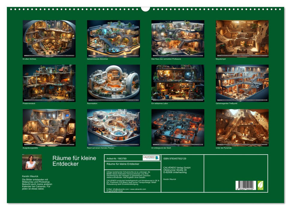 Räume für kleine Entdecker (CALVENDO Wandkalender 2026)