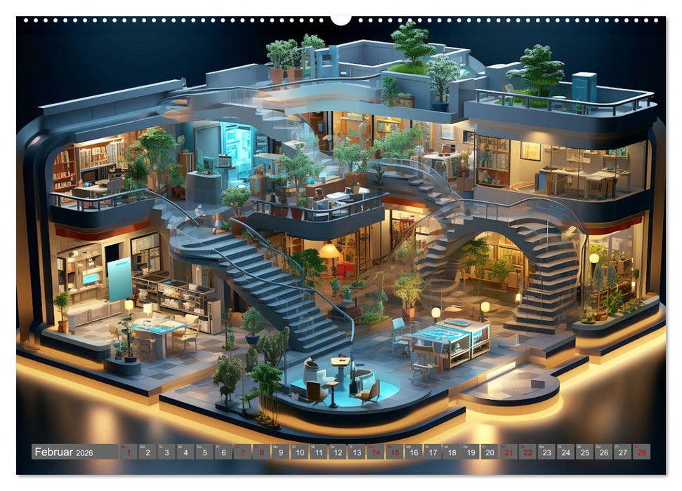 Räume für kleine Entdecker (CALVENDO Wandkalender 2026)