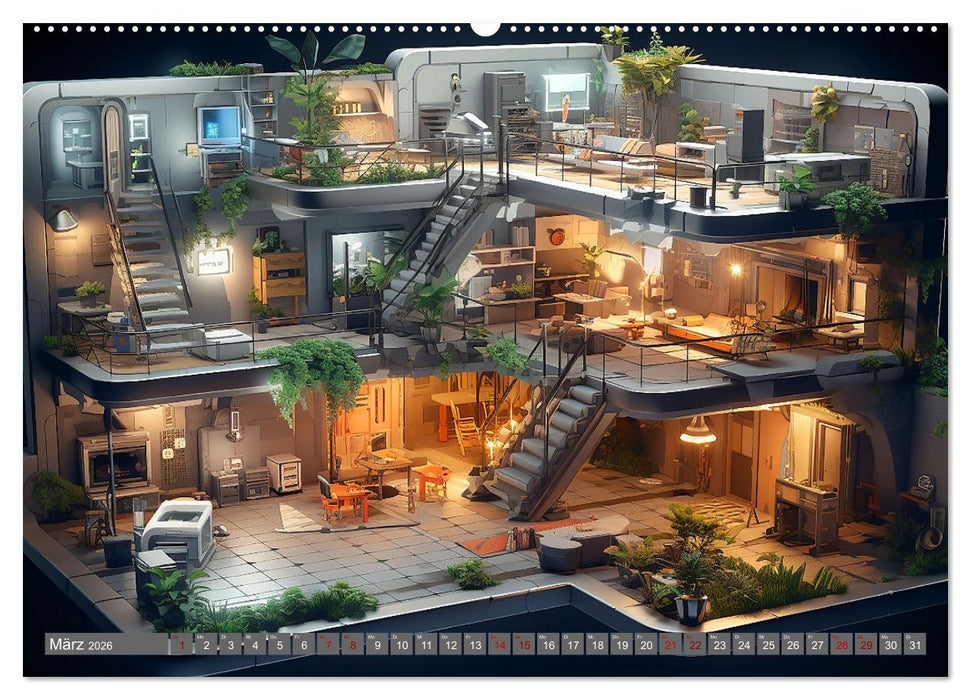 Räume für kleine Entdecker (CALVENDO Wandkalender 2026)