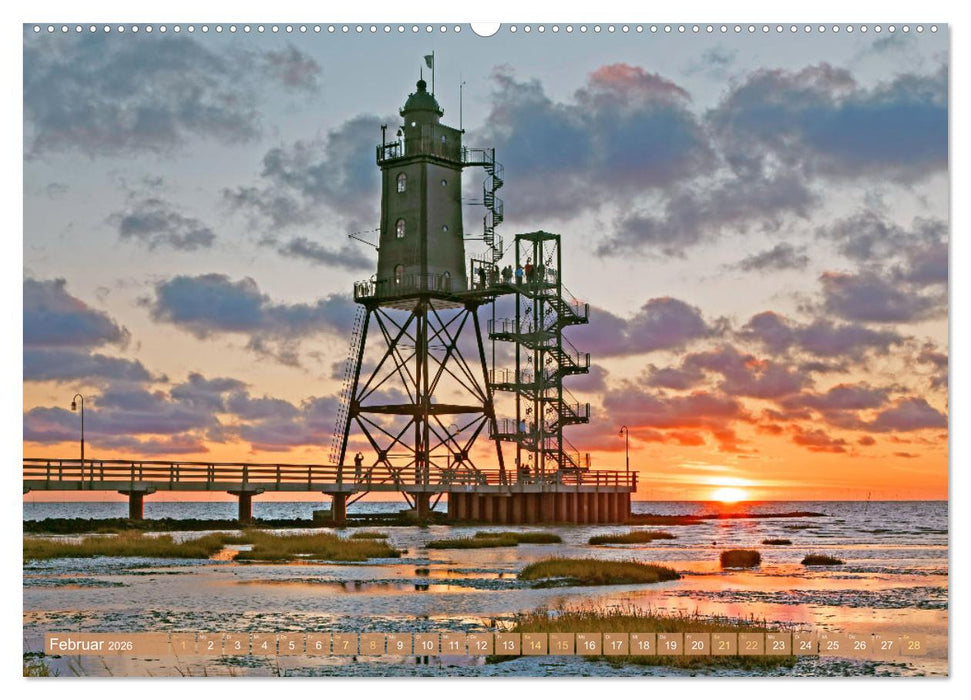 Leuchttürme: Die Schönsten an Nord- und Ostsee (CALVENDO Premium Wandkalender 2026)