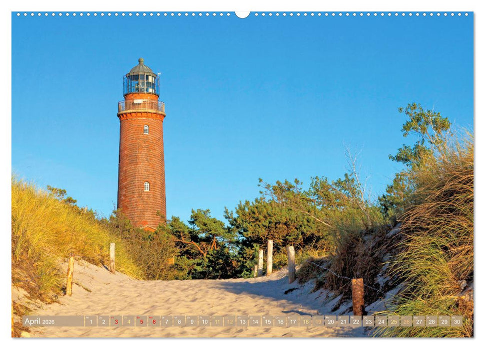 Leuchttürme: Die Schönsten an Nord- und Ostsee (CALVENDO Premium Wandkalender 2026)