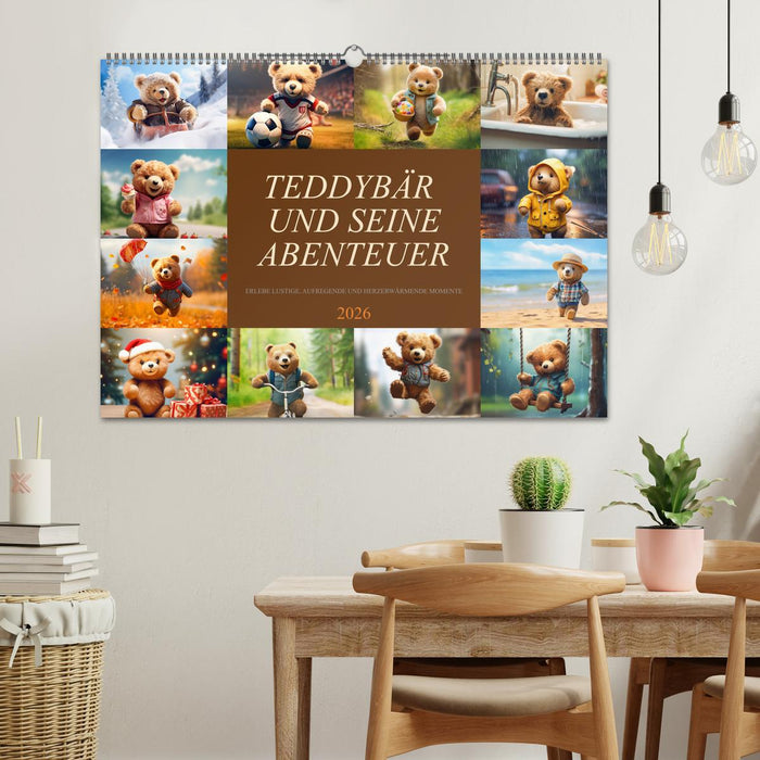 Teddybär und seine Abenteuer (CALVENDO Wandkalender 2026)