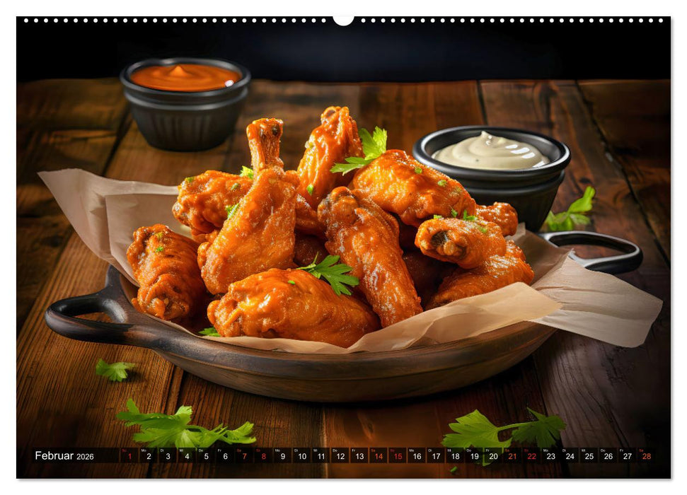 Mampf mit Kult! - Für Liebhaber von Fastfood-Klassikern (CALVENDO Wandkalender 2026)