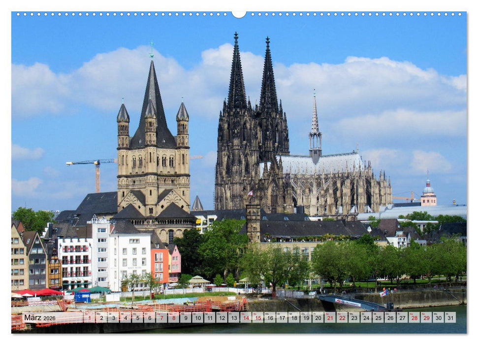 Köln, Düsseldorf, Aachen (CALVENDO Wandkalender 2026)