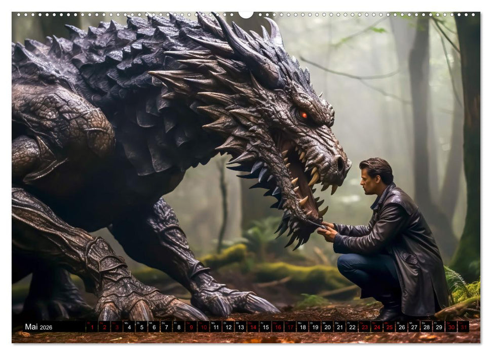 Drachenkrieger (CALVENDO Premium Wandkalender 2026)