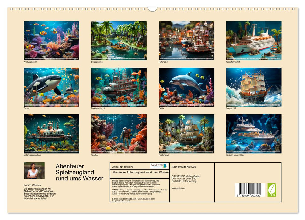 Abenteuer Spielzeugland rund ums Wasser (CALVENDO Premium Wandkalender 2026)