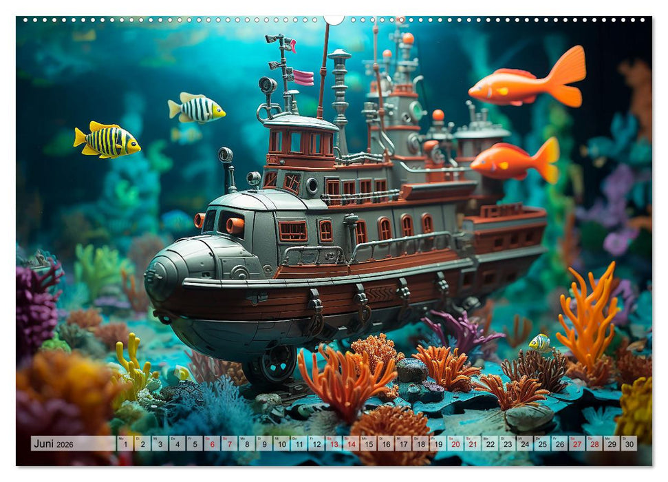 Abenteuer Spielzeugland rund ums Wasser (CALVENDO Premium Wandkalender 2026)
