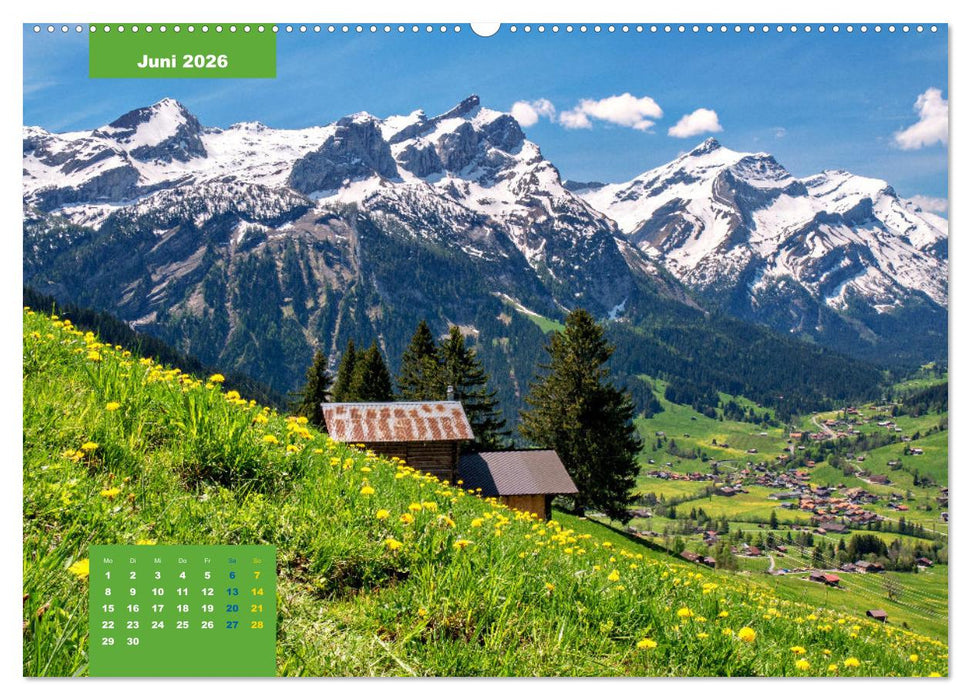 WANDERN über Stock und Stein in der Schweiz (CALVENDO Premium Wandkalender 2026)