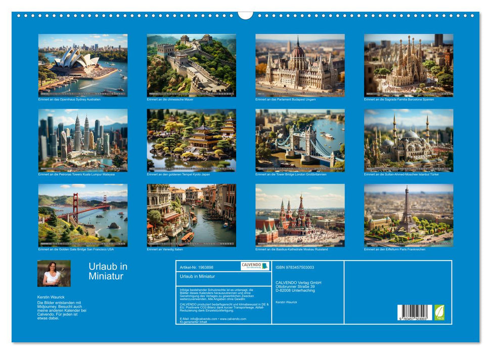 Urlaub in Miniatur (CALVENDO Wandkalender 2026)