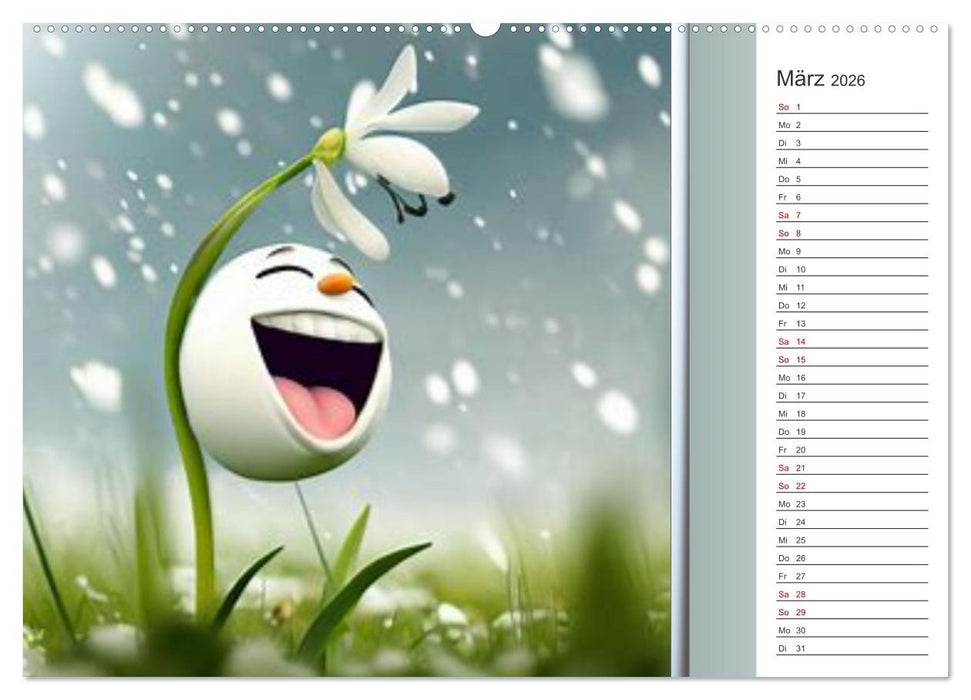 Crazy Blumen (CALVENDO Premium Wandkalender 2026)