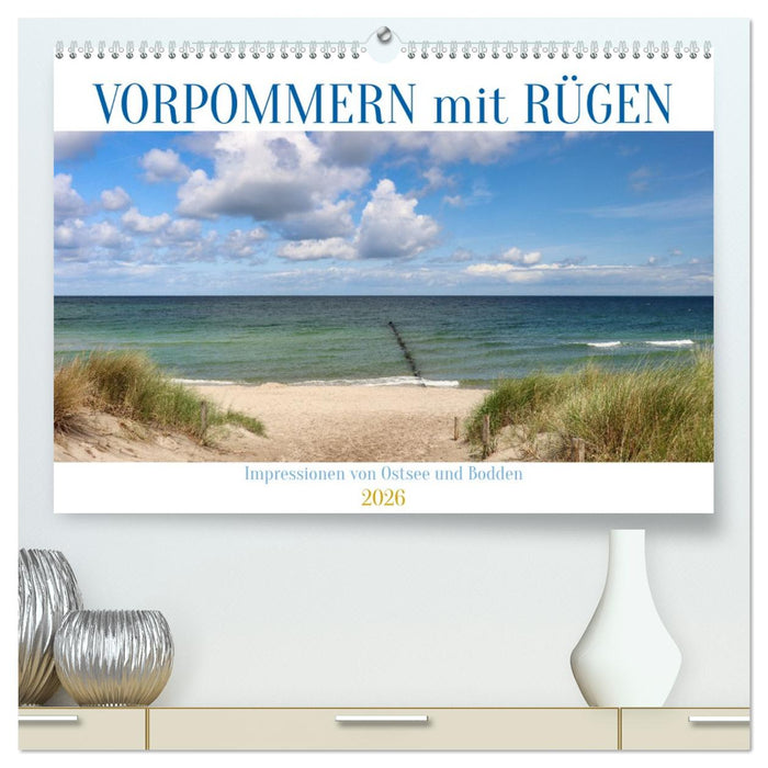 Vorpommern mit Rügen (CALVENDO Premium Wandkalender 2026)