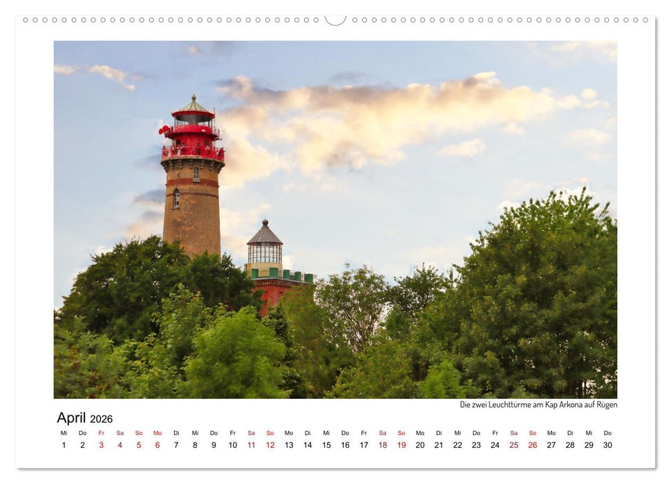 Vorpommern mit Rügen (CALVENDO Premium Wandkalender 2026)
