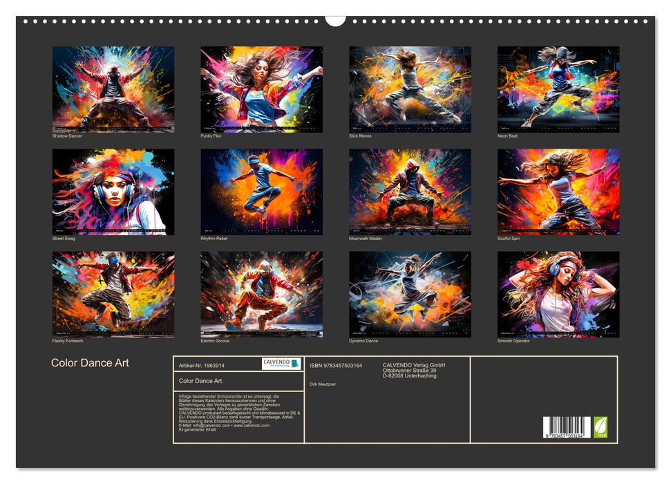 Color Dance Art (CALVENDO Wandkalender 2026)